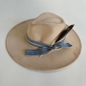 Custom Felt/Wide Brim Wedding/trendy/western/fall hat wide brim fedora