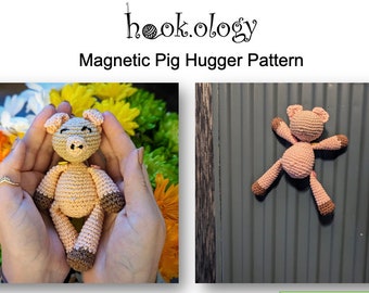 Magnetic Hugging Pig Crochet Pattern hook.ology