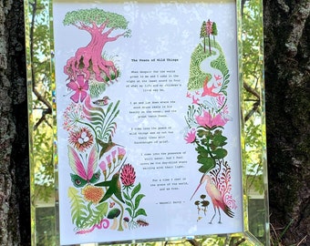The Peace of Wild Things Poem Poster