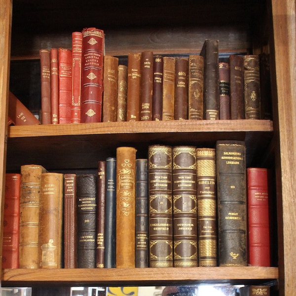 Leather Bound Books Etsy