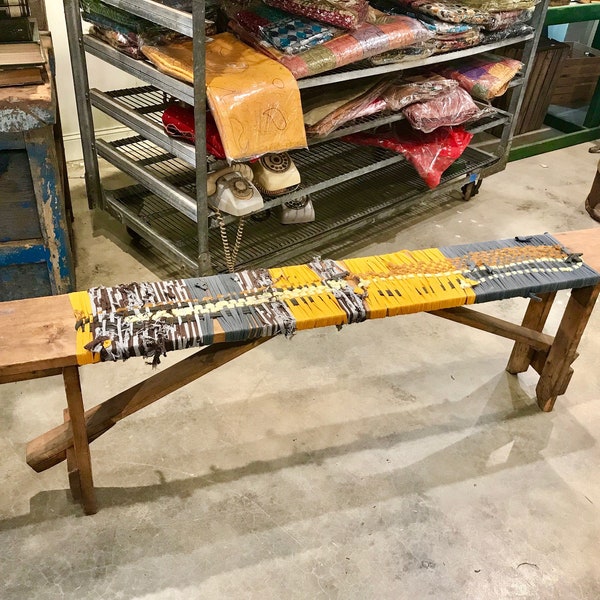 Farmhouse Dining Bench, Entryway Rustic Bench, Shabby Chic Seat