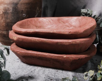 Hand-Carved Wooden Dough Bowl From Mexico | Decorative Bowl | Small Size | Free Shipping