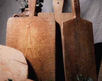 Vintage Turkish Bread Board - Medium Size | Handmade Bread Board | Natural Wood Tray | Kitchen Decor | Free Shipping