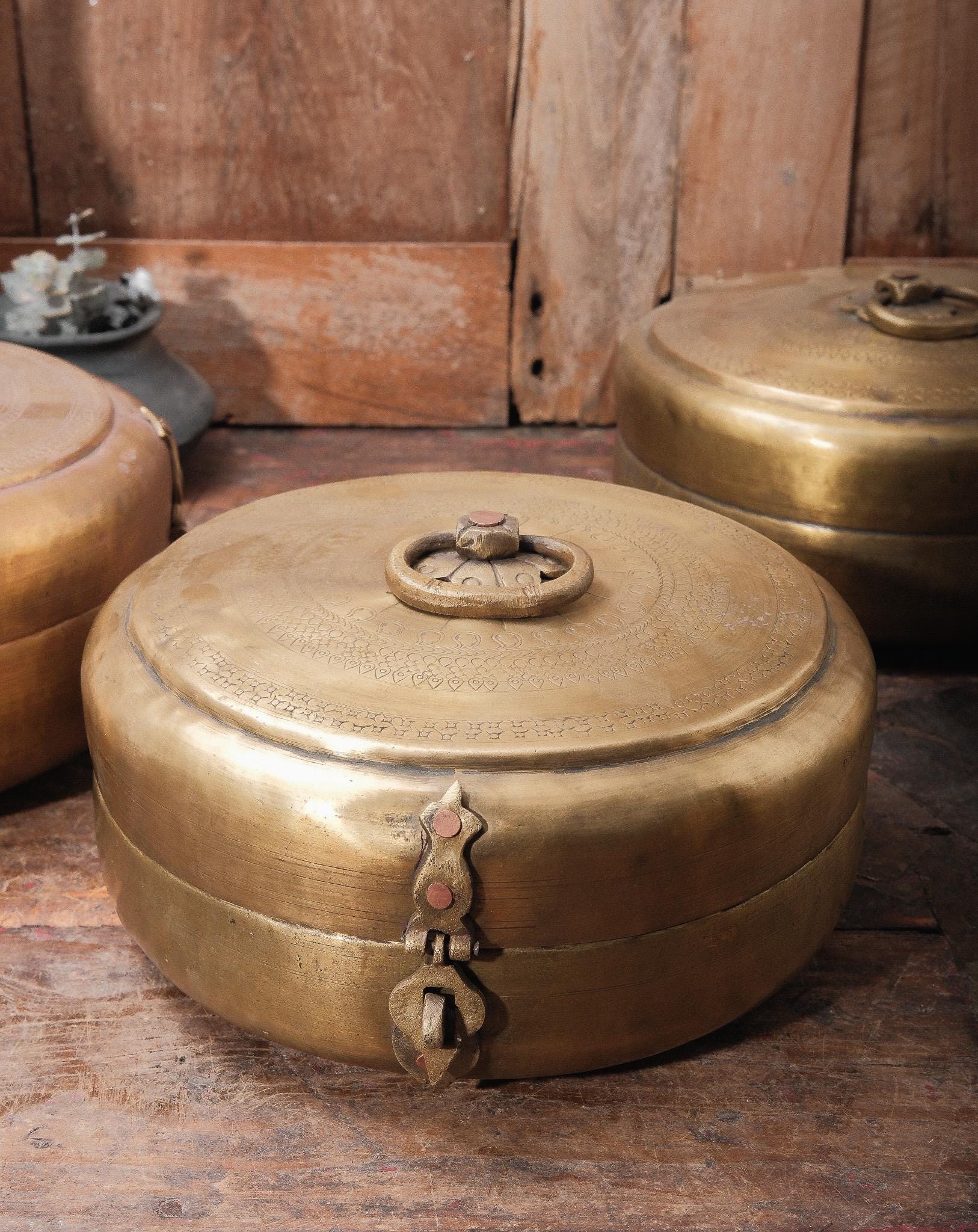 Vintage Brass Containers - Etsy