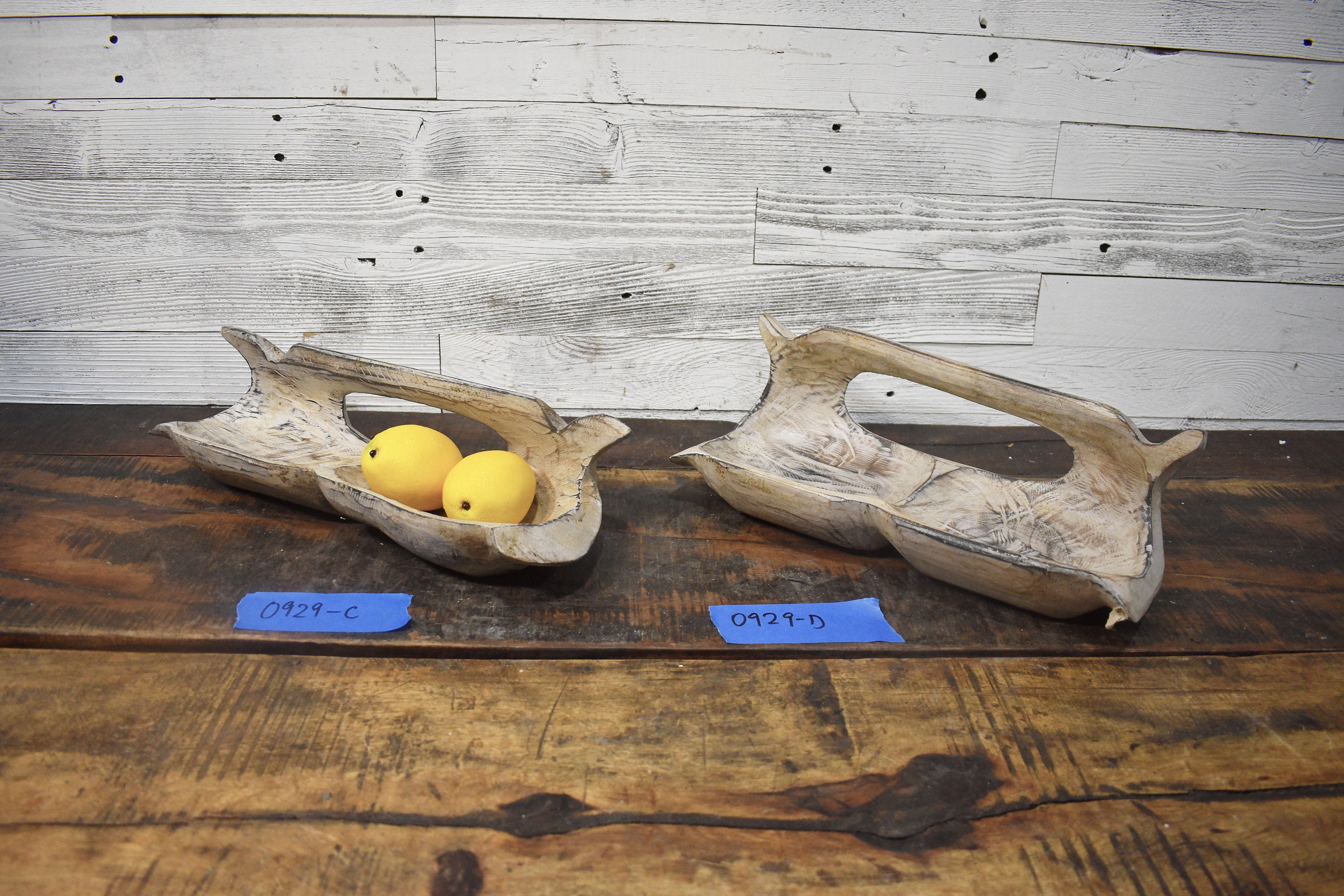 Decorative Rustic Wood Bowl Farmhouse Shabby Chic Trays - Etsy