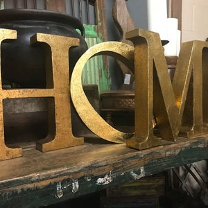 Vintage Reproduction Gold 3-Dimensional Advertising Letters | Mix & Match