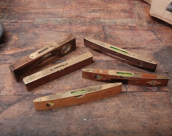 Antique Wood Spirit Level from England