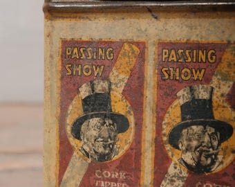 Buy 1930's Vintage Metal Passing Show Cigarette Box Online in India