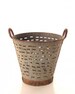 Olive Bucket/Basket Vintage, Galvanized Metal Bucket 