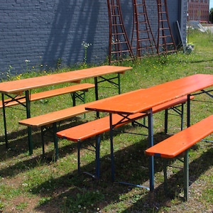 4 Authentic German Beer Garden Table Sets: Octoberfest Style