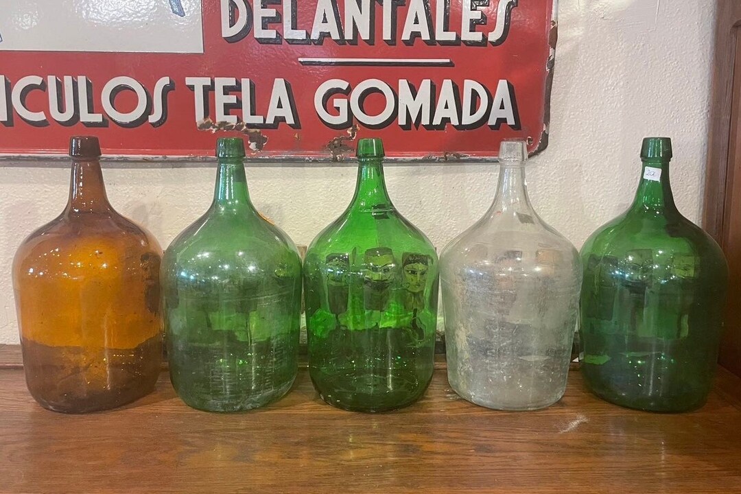 レア 蓋付き デミジョンボトル とろとろガラス 昭和レトロ ヴィンテージ 瓶