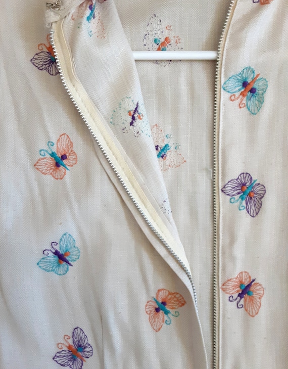 1950s early 1960s Embroidered Butterfly Novelty L… - image 3