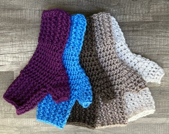 Fingerless Mitts, best friend gift, merino wool, women's medium, Gloves, Mittens, natural biodegradable, hand warmers, soft, warm, comfy