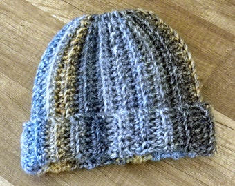 Ribbed Bun Beanie "Sandpiper"
