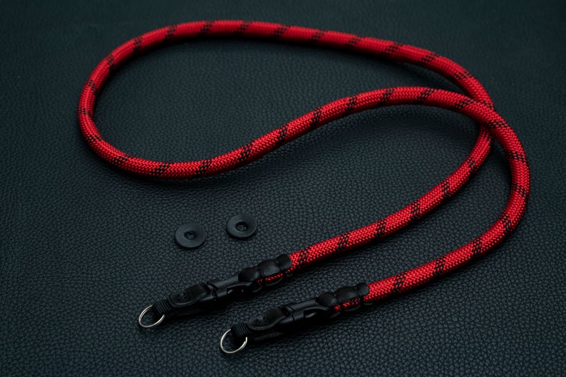 Handmade Red Black 9mm Quick Release Buckle Rope Camera Strap - Etsy