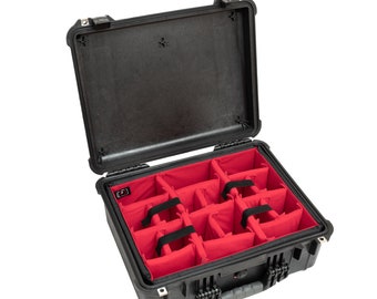 Photographer Padded divider set fit Pelican1550 peli Cases (NO CASE)