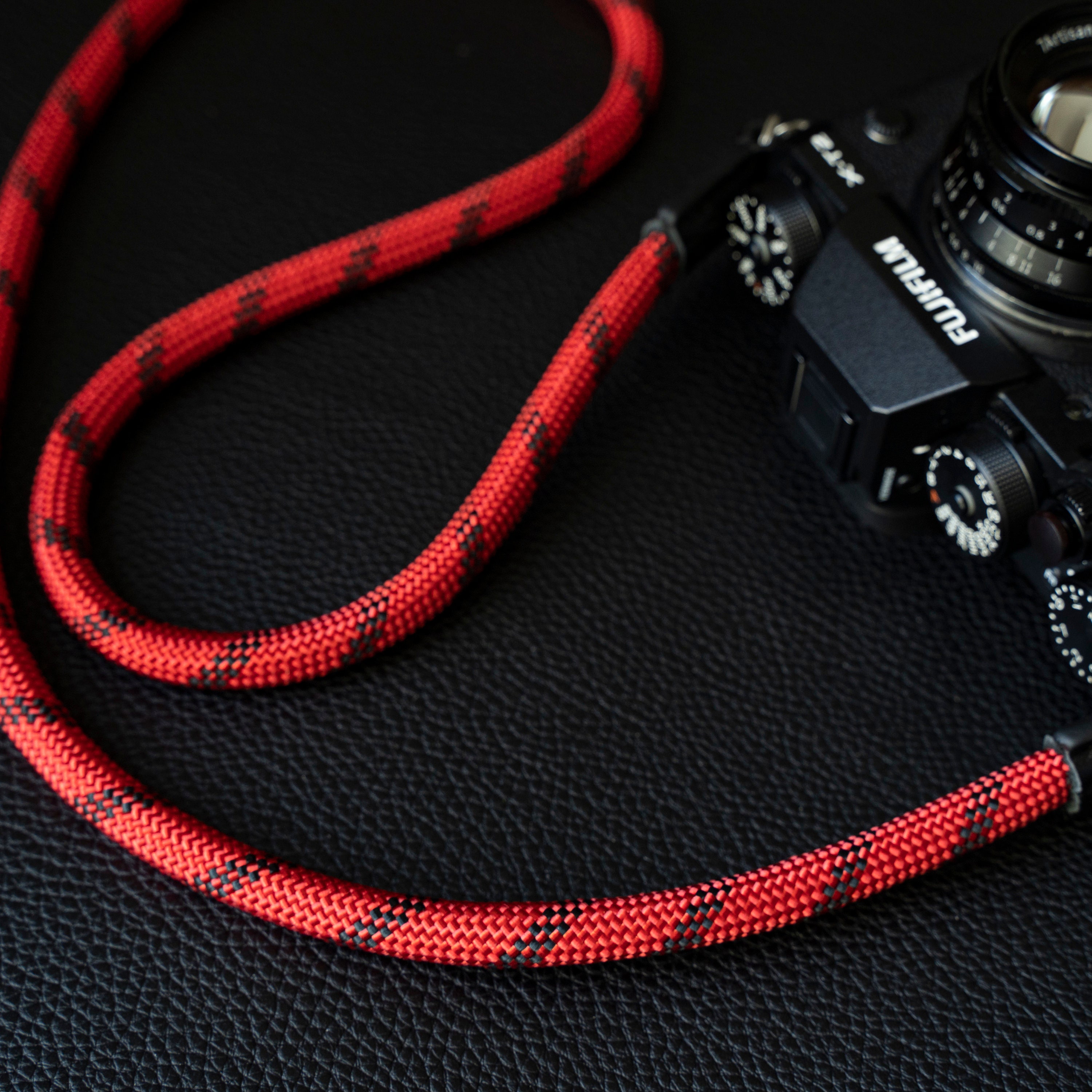 Rope Camera Strap Handmade Red/black 9mm CSC Etsy