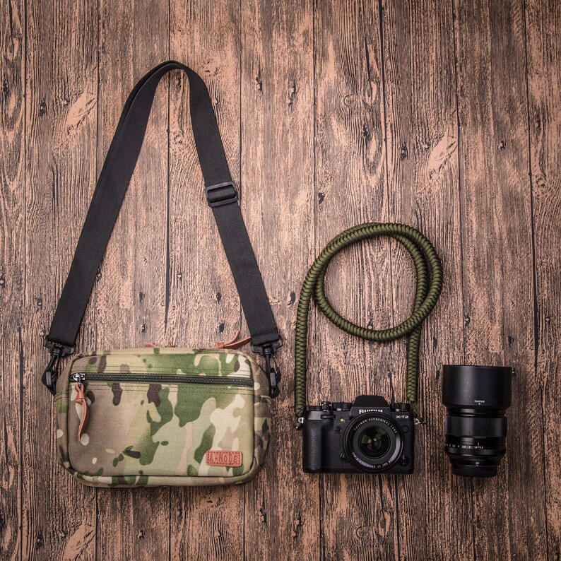 Camo Camera Bag Insert Bag Etsy