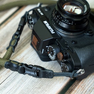 HandMade Army Green 9mm Quick Release Buckle Rope Camera Strap FCSC image 3