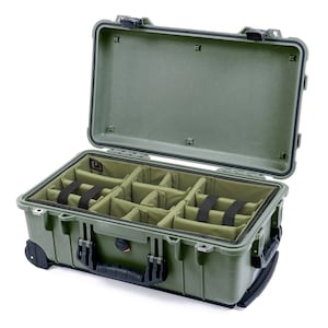 Kleurontwerp Gewatteerde scheidingsset geschikt voor Pelican1510 peli Apache 5800 Cases Army Green IN1510-AG GEEN CASE afbeelding 1