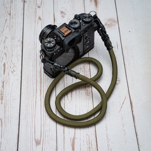 HandMade Army Green 9mm Quick Release Buckle Rope Camera Strap FCSC image 4