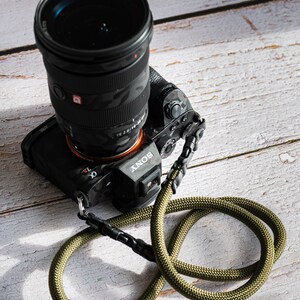 HandMade Army Green 9mm Quick Release Buckle Rope Camera Strap FCSC image 9