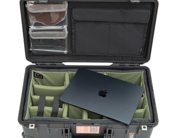 Organizador de tapa para portátil Photographer de 13" y 14", compatible con Peli Pelican1510 1535 Nanuk935 LID1519B