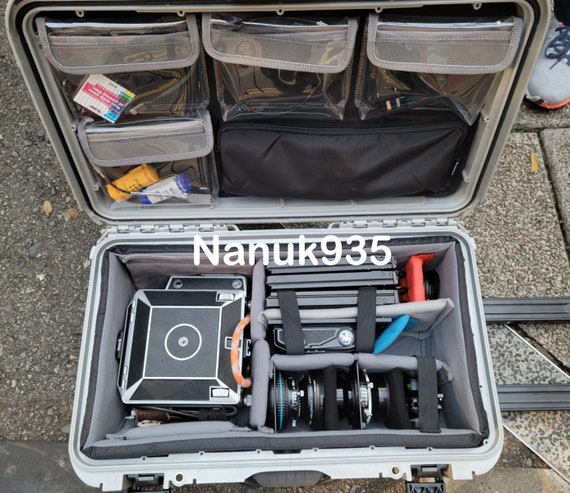 Photographer 4 Clear TPU Pockets Lid Organizer Fits Peli