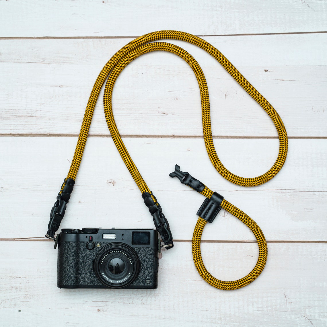 HandMade Yellow Black 10mm Quick Release Buckle Rope Camera Etsy