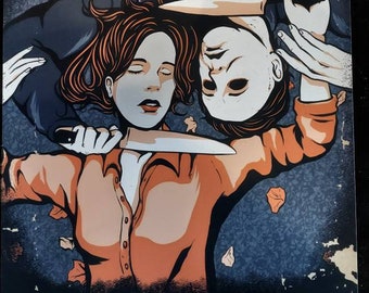 HALLOWEEN Michael Myers & Laurie Strode Matte Print