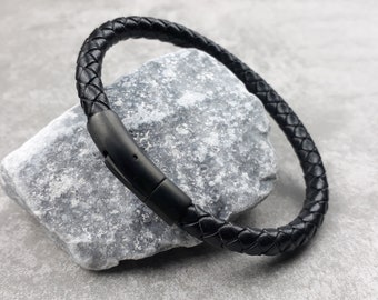 Bracciale Uomo In Vera Pelle Intrecciata Con Serpente – Regalati Lo Stile Surfer