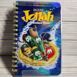 Veggie Tales Notebook: Jonah Movie VHS Case, Upcycled Journal