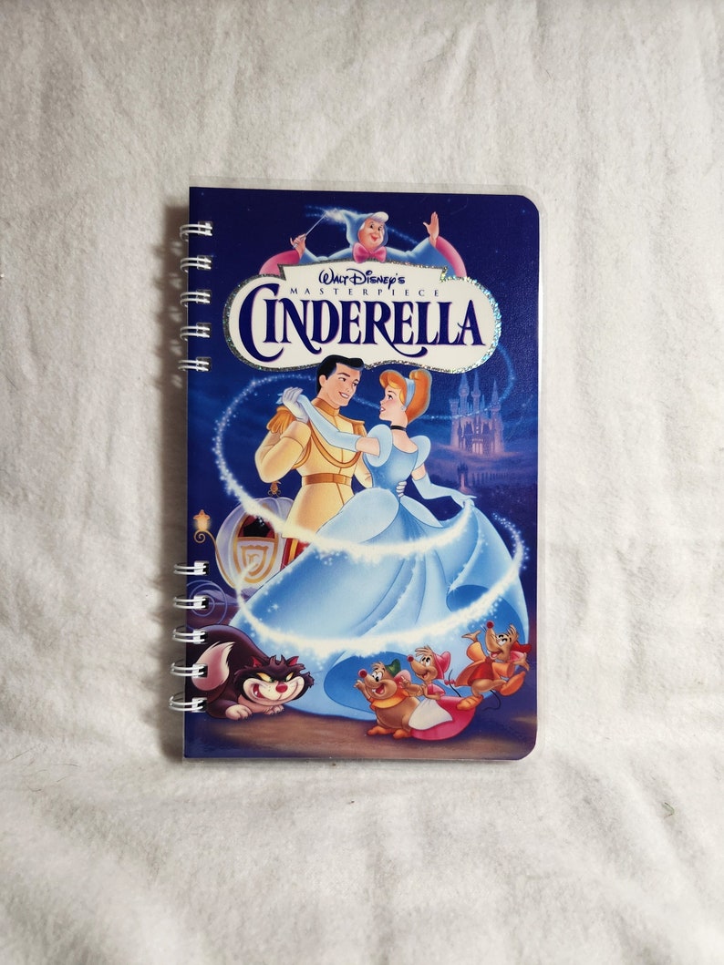 Disney's Cinderella VHS Notebook Journal With Themed Liner Paper Etsy