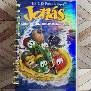 Veggie Tales Notebook: Jonah VHS Case, Spanish Version