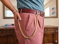 Trouser Chain Gold | Luxury Y2K Streetwear Pants Chain | Hip Hop Industrial Gold Chain Pants | Alternative Fashion Metal Belt Link