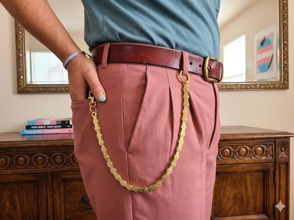 Trouser Chain Gold | Luxury Y2K Streetwear Pants Chain | Hip Hop