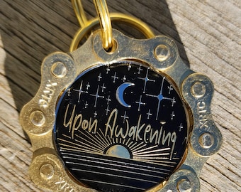 Gold AA Coin Keychain | AA Chip Holder | Recovery Medallion Display | Sobriety Gift for Men Women