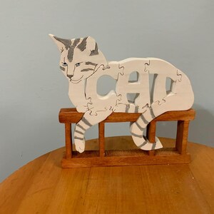 Resting tabby cat puzzle