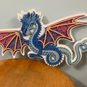 Dragon wall hang multi layered