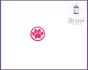 Parche De Impresión de Pata De Perro, Parches De Chaleco De Perro, Parche Bordado, Parche De Perro Para Arnés, Parche De Arnés De Perro, Parches De Perro, Insignia De Mérito Rosa