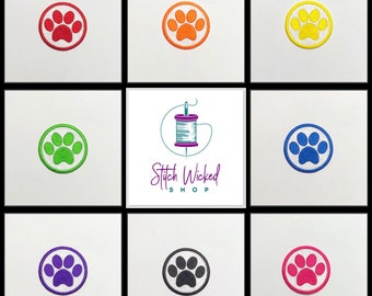 Custom Dog Paw Print Patch, Custom Dog Harness Patch, Dog Vest Patches, Animal Patch for Harness, Custom Embroidered Patch