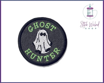Ghost Hunter Merit Patch, Geborduurde Merit Patch, Merit Badges voor volwassenen, Merit Badge Patch, Iron On Patch of Naai Patch, 2,25" X 2,25"