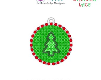 Christmas Tree Free Standing Lace Ornament, Machine Embroidery Design, FSL Christmas Decoration, FSL Christmas Ornament