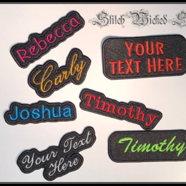 Custom Embroidered Name Patch