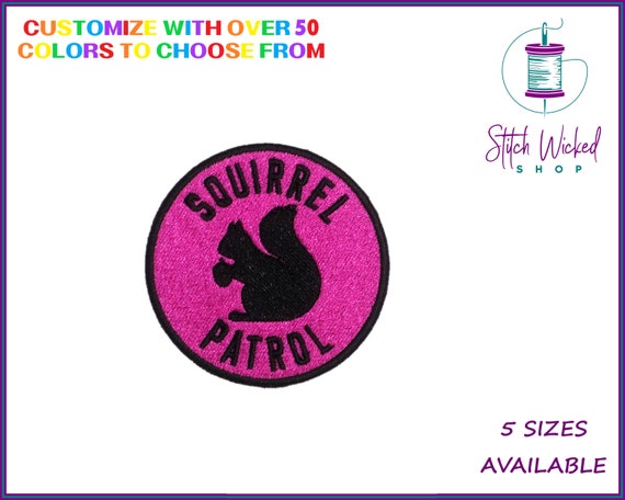 Squirrel Patrol Patch, Squirrel Patrol Dog Tag, Dog Bandana Patches, Dog  Patches for Harness, Funny Dog Patch, Custom Dog Patch, Square 