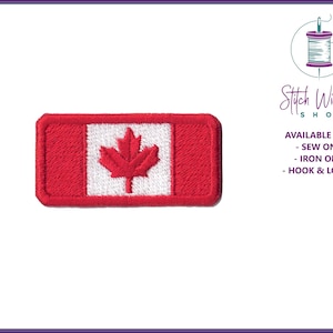Canada Flag Tactical Patch, Embroidered Flag Patch, Tactical Patches, Custom Embroidered Patch, 100% Fully Embroidered, 2 X 1