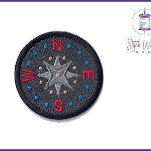 Compass Merit Patch, Embroidered Merit Compass Patch, Merit Badges For Adults, Adulting Merit Badge Patch, Iron On Or Sew On Patch, 2.25&quot;