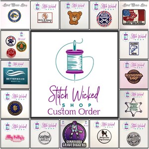 Aangepaste geborduurde patches, aangepaste ontwerpen, patches, badges, emblemen, voor hoeden, jassen, tassen, kledingaccessoires
