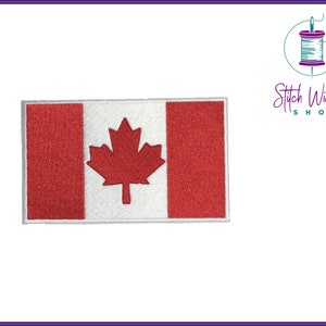 Canada Flag Patch, Embroidered Patch, Maple Leaf Designs, Canada Flag Shirt Patch, Flag Patch, Iron On Patch for Jacket, Sew on Patch