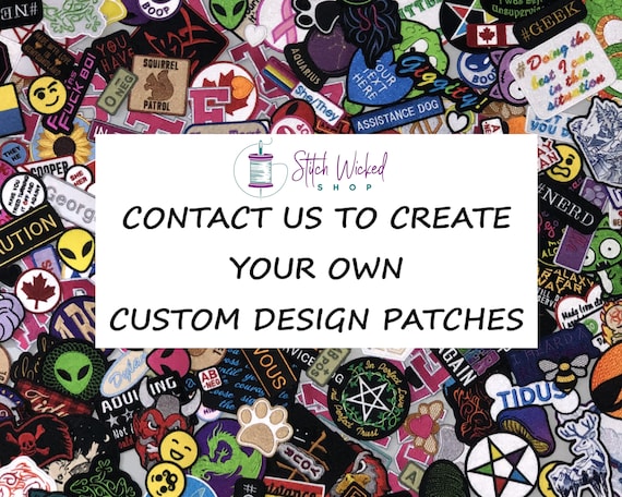 Custom Name Patches - Free Artwork and Shipping